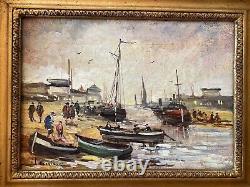 Old Oil Painting on Canvas Signed by Michel Lensky Lenglard