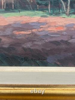 Old Oil Painting on Canvas by Basil Poustochkine (1893–1973)