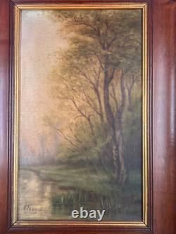 Old Oil Painting on Canvas with Signature to Identify