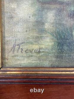 Old Oil Painting on Canvas with Signature to Identify