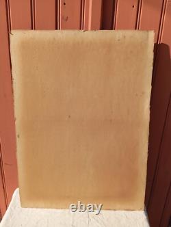 Old Oil Painting on Cardboard Parisian Scene Paris Signed Cini