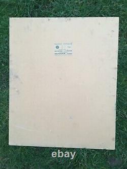 Old Oil Painting on Cardboard Portrait of a Woman Signed Schneider Kunz 1974