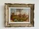Old Oil Painting On Isorel Piedmont Pyrenees Signature To Be Identified
