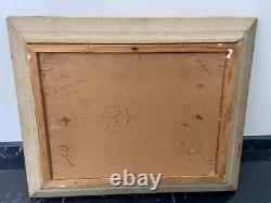 Old Oil Painting on Isorel Piedmont Pyrenees Signature to be Identified