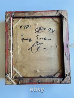 Old Oil Painting on Panel, 20th Century, Signed