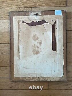Old Oil Painting on Panel Signed Simon after H. Bacon (L9/A12)