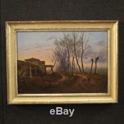 Old Oil Paintings On Canvas Landscape With Figures Under 800