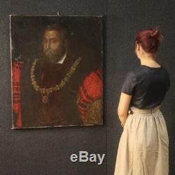 Old Oil Paintings On Canvas Noble Man Portrait Nineteenth Century 800