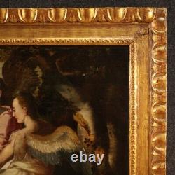 Old Oil Paintings On Panel With Religious Frame 700 18th Century