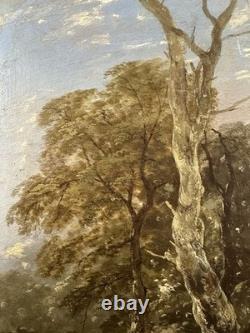 Old Oil / Panel Narcisse Virgile DIAZ DE LA PEÑA Fontainebleau 53x38 cm