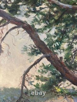 Old Oil Post-Impressionist Landscape Basque Country Calanques Marseille