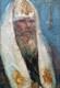 Old Oil On Canvas Alexis Ii Of Moscow Russia Orthodox Icon