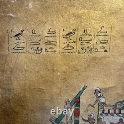 Old Oil on Canvas Depicting an Egyptian Scene