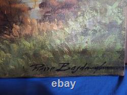 Old Oil on Canvas Signed Bogdannoff. 60x46 cm Marnes Edge
