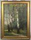 Old Oil On Panel Barbizon School Fontainebleau Forest Signed