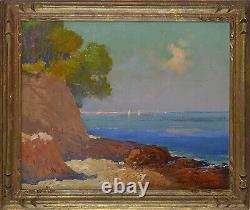 Old Painting, Ange Jacques Supparo 1870-1948. Porquerolles