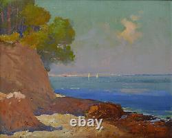 Old Painting, Ange Jacques Supparo 1870-1948. Porquerolles