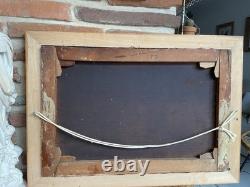 Old Painting Beach of Capri Seaside Neapolitan Coast Oil on Canvas