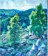 Old Painting Beautiful Oil On Canvas Forest Of Fontainebleau By J. Berjonneau
