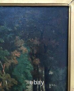 Old Painting By Boyer, Oil On Panel, Asian Peasants, Box, 19th