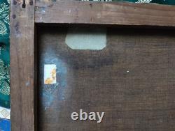 Old Painting Canvas Oil School of Barbizon Mountain Levigne Godchaux 19th Century