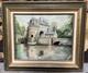 Old Painting Castle Oil On Canvas Signed