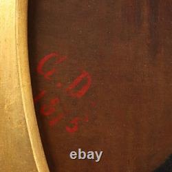 Old Painting, Female Portrait, Oil on Canvas, Italy, 19th Century, Original