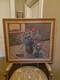Old Painting, Framed Oil On Canvas Depicting A Bouquet Of Flowers