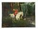 Old Painting Hst Hunting Scene Fox Hunting Late 19th Century