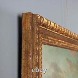 Old Painting, Harbor Scene, Oil on Canvas, France, 18th Century, Original