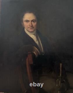 Old Painting, Large Portrait of an English Gentleman circa 1820