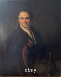 Old Painting, Large Portrait of an English Gentleman circa 1820