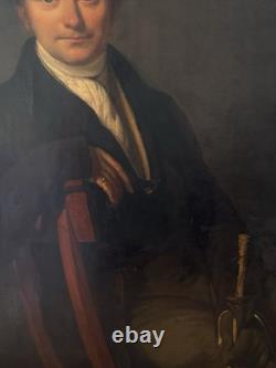Old Painting, Large Portrait of an English Gentleman circa 1820