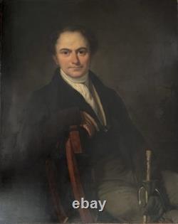 Old Painting, Large Portrait of an English Gentleman circa 1820