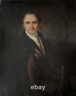 Old Painting, Large Portrait of an English Gentleman circa 1820