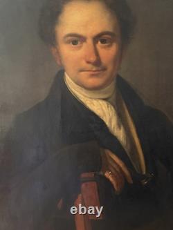 Old Painting, Large Portrait of an English Gentleman circa 1820
