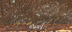 Old Painting. Man Portrait. Oil on canvas signed. 19th Century style.