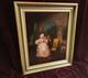 Old Painting Oil French School Genre Scene Rococo Louis Xv 19th Century