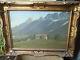Old Painting, Oil On Canvas, Mountain Chalet Signature Ludin 1922