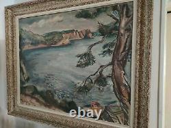 Old Painting / Oil On Canvas Signed Othon Friesz. 1925