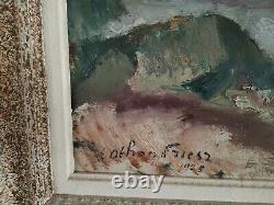 Old Painting / Oil On Canvas Signed Othon Friesz. 1925