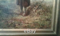 Old Painting Oil On Canvas Woman 1894 / Old Painting 19 Th