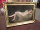 Old Painting Oil On Cardboard Nude Loined Signed Duval