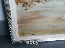 Old Painting Oil On Panel (isorel) Signed R. Warter