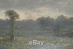 Old Painting, Oil On Wood, Normandy, Barbizon School Late 19 °
