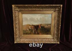 Old Painting Oil Painting French School of Barbizon Cow DLG Rosa Bonheur