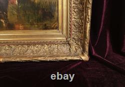 Old Painting Oil Painting French School of Barbizon Cow DLG Rosa Bonheur