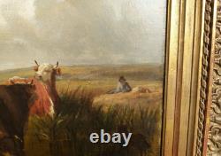 Old Painting Oil Painting French School of Barbizon Cow DLG Rosa Bonheur