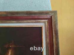 Old Painting Oil Still Life Hare Fruit Baroque 19th Century