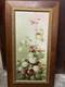 Old Painting Oil On Canvas C. Houx 1898 Bouquet Still Life Snowball